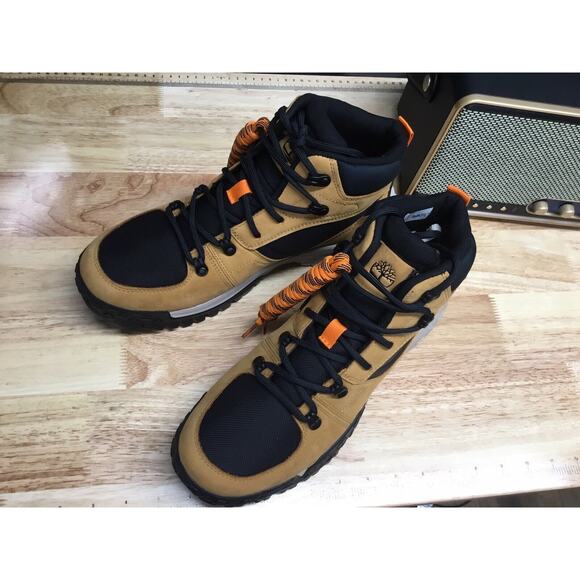 TIMBERLAND MEN MOTION SCRAMBLE MID LACE WATERPROOF WHEAT NUBUCK A68Q8 Size 10 main image 11